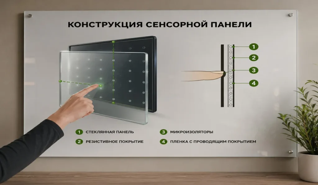 В чем сложность монтажа сенсорных экранов?
